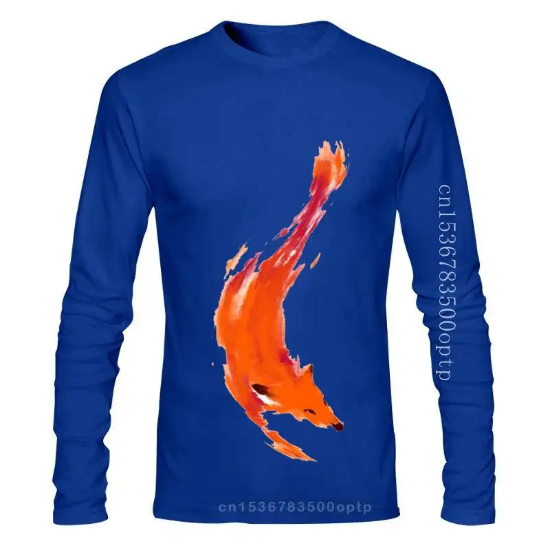 

2022 Man Clothing Custom Fox Printed T Shirt Cotton Fashion Round Neck Designer Cute Spring Autumn Standard Leisure Shirt