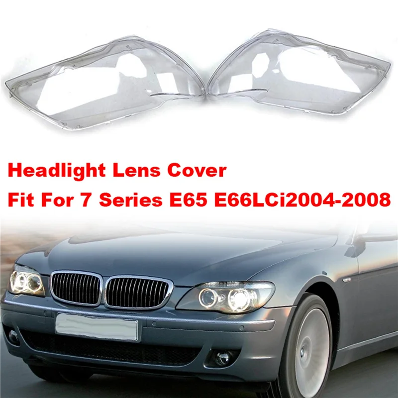 

Car Accessories Head Light Lamp Shade Headlight Lens Cover For-BMW 7 Series E65 E66 LCI 2004 -2007 Right
