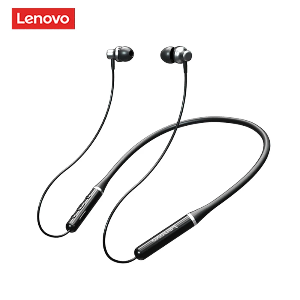 Наушники Lenovo XE05 Bluetooth 5,0, магнитные наушники с шейным ободом, IPX5 водонепроницаемые спортивные Беспроводные наушники с микрофоном, 210 мАч