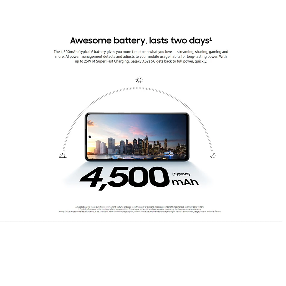 Samsung Galaxy A52s SM-A528 5G Smartphone Snapdragon 778G Support 4500mAh Battery 120Hz FHD+ sAmoled Display 12 Band Cellphone