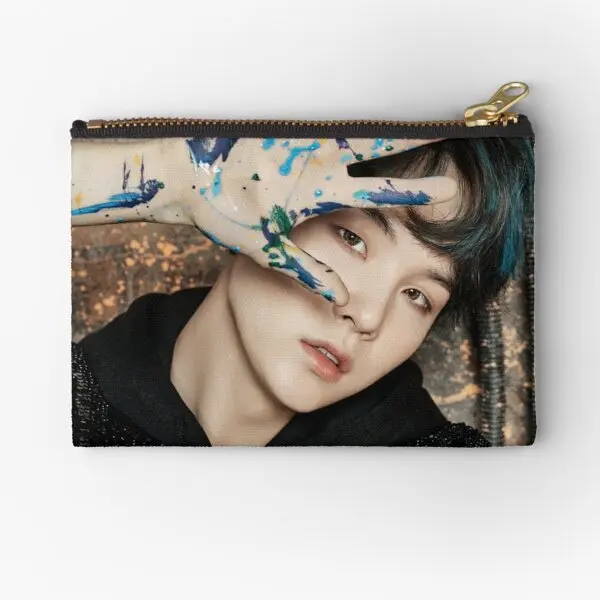 

Группа Suga Bangtan Boys сумки на молнии, носки, нижнее белье, ключей, чистые деньги, мужская сумка, монета, карман для женщин и мужчин, маленькая косм...
