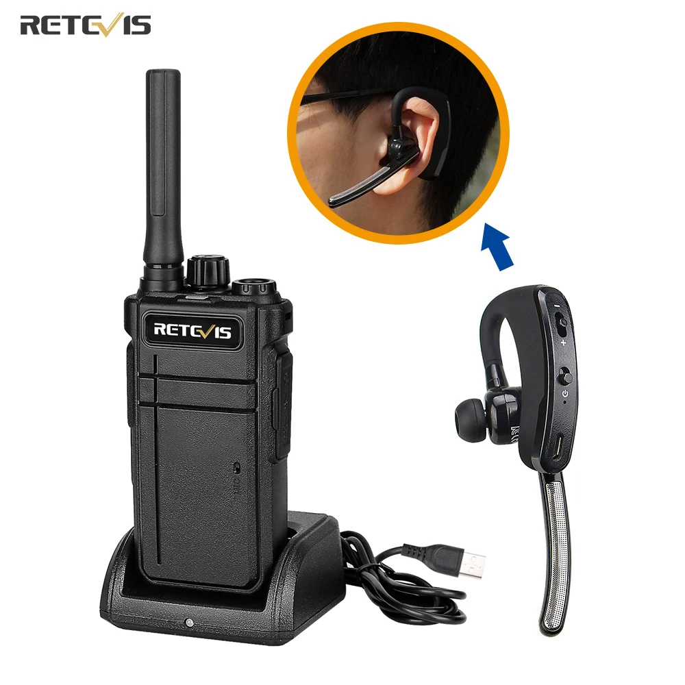 

Retevis Walkie Talkie Беспроводная Bluetooth-совместимость рации RB637 RB37 PTT радиостанции PMR 446 FRS рацыя 1 шт/ 2 шт элитного ресторана отель сеть магазинов