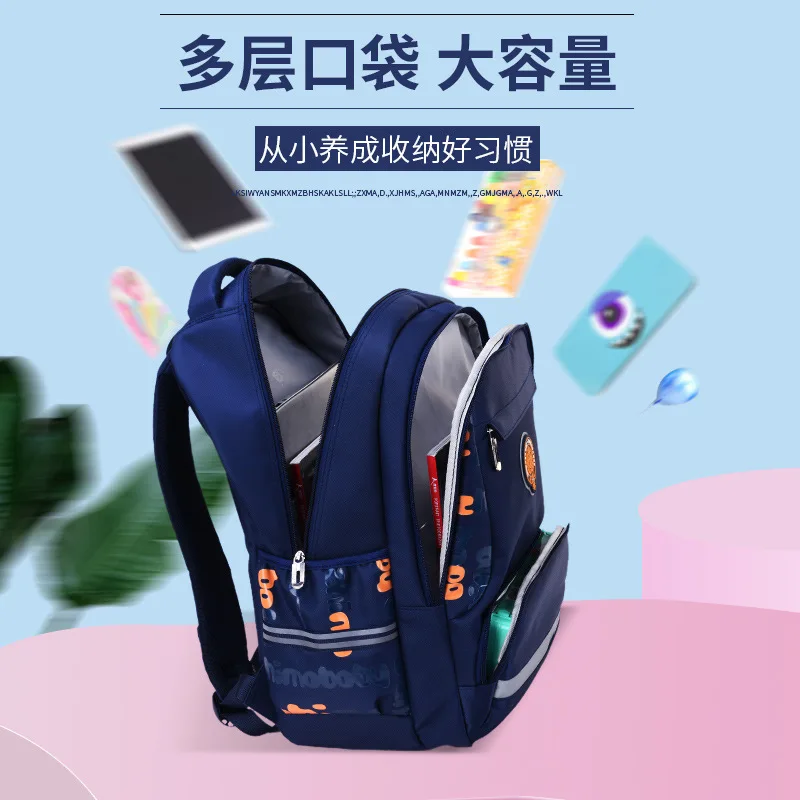 Kids Backpack Children's Casual School bag Light Breathable Orthopedic Waterproof Primary School Boys Large Schoolbag Backpacks