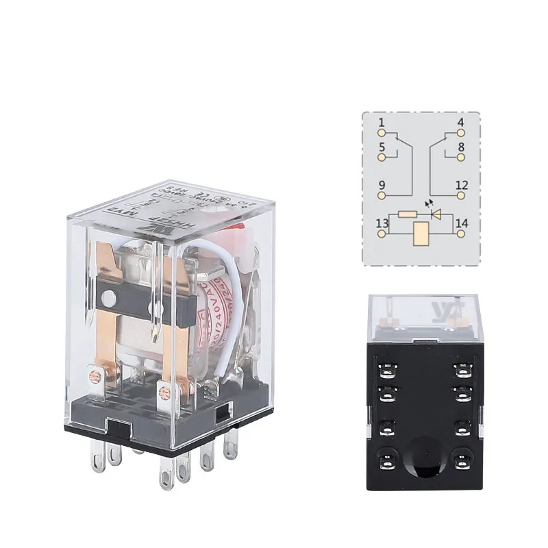 10PCS HH52P HH53P HH54P Coil General purpose DPDT micro mini relay HH62P HH63P HH64P MY2NJ MY3NJ MY4NJ LY2NJ LY3NJ LY4NJ AC DC