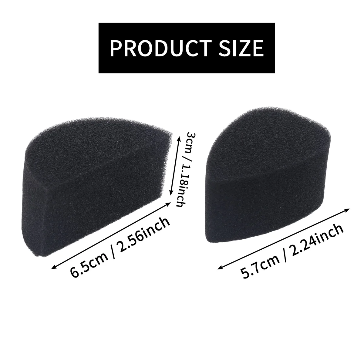 Губки для краски лица Черные губки рисования высокой плотности художественной