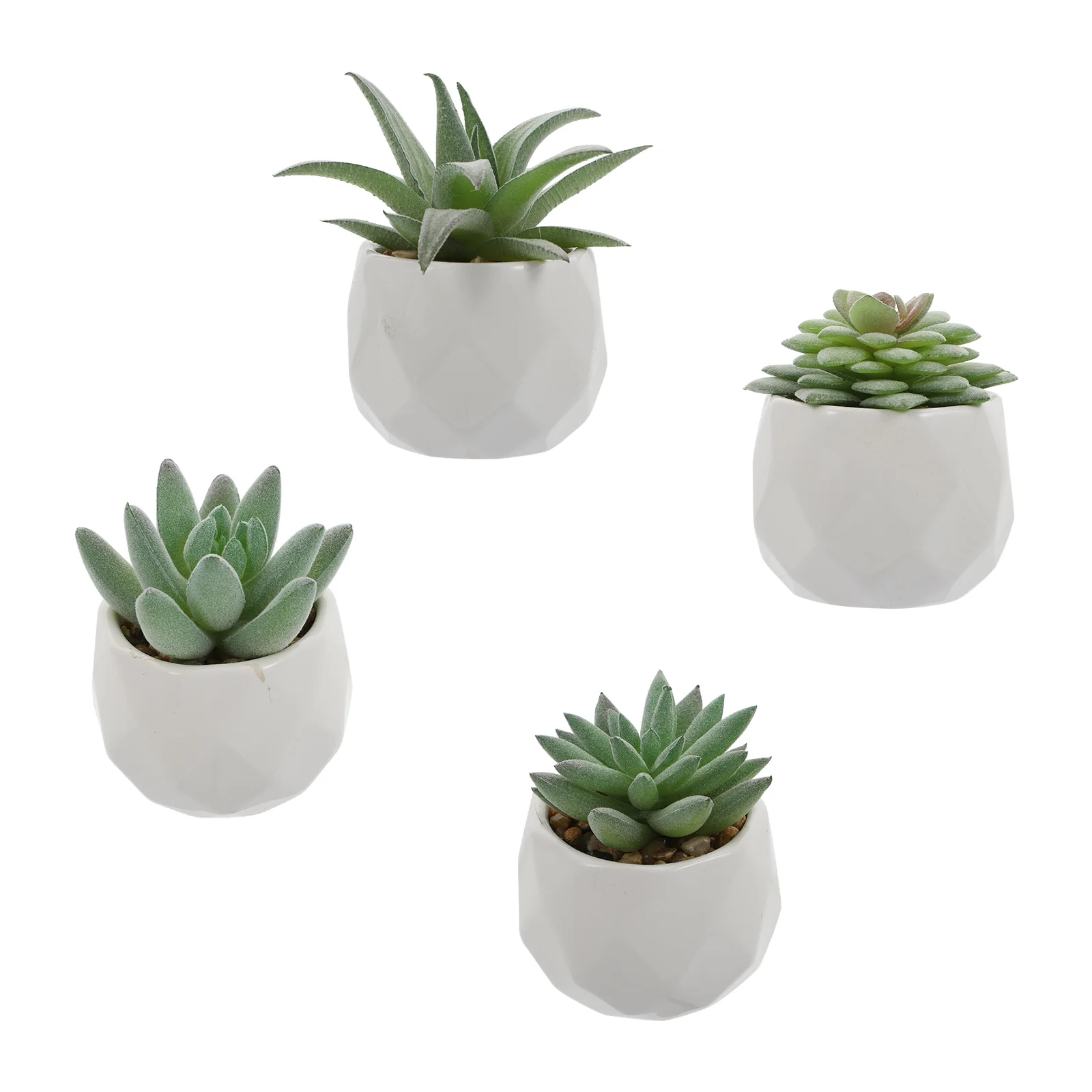 

Реалистичный декоративный керамический горшок, 4 шт.