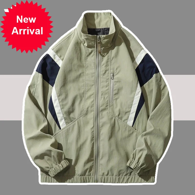 

Varsity Harajuku Jacket Patchwork Men Hip Hop Streetwear Color Block Bomber Windbreaker High Quality Lightweight College Jackets