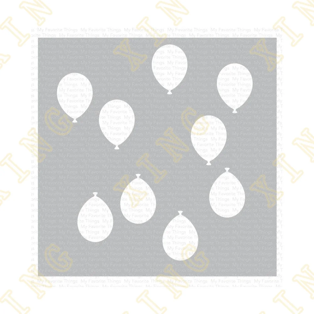 

2022 Newest Balloon Party Diy Layering Stencils Wall Painting Scrapbook Coloring Embossing Album Decorative Paper Card Template