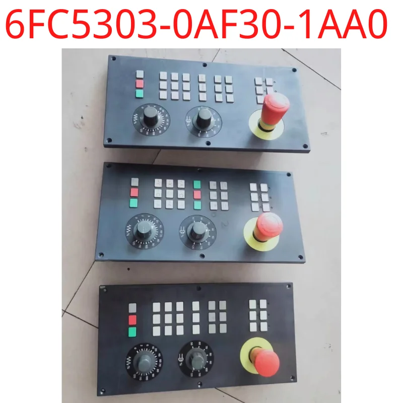 

used Siemens test ok real 6FC5303-0AF30-1AA0 SINUMERIK 802D sl machine control panel portrait mounting next to the display flat