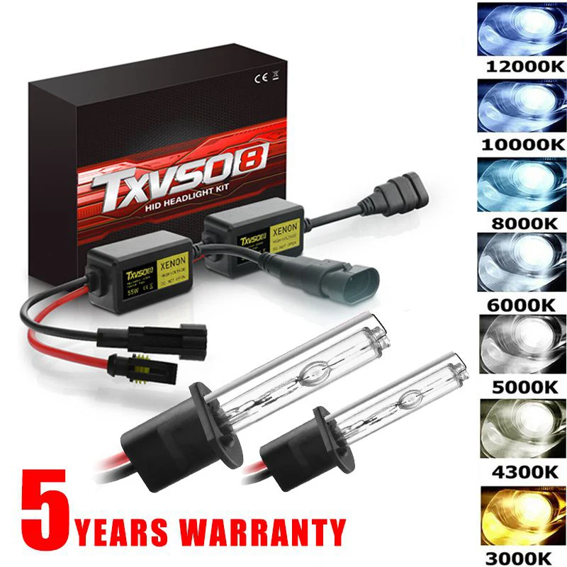 

TXVSO8 Xenon H7 H4 H1 55W Premium Headlight Kit H3 9005 9006 9007 9008 880 881 H27 HID Bulb And Ballast 4300K 6000K 8000K 10000K
