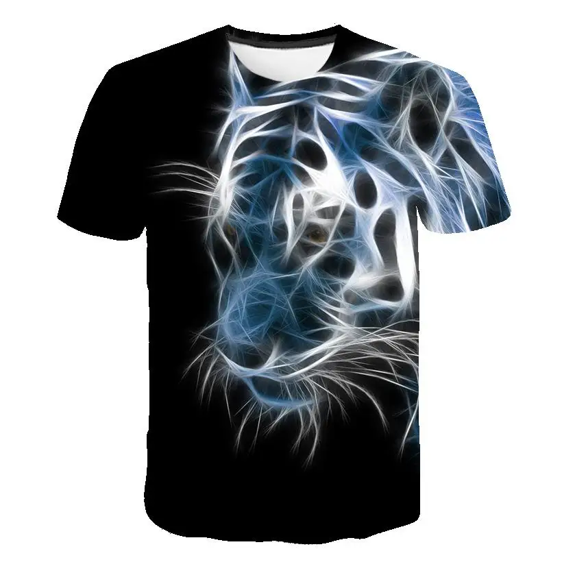 

2020 Newest 3D Print Animal Cool T-Shirt Men Short Sleeve Summer Running t-shirt Tops Shirt T Shirt Male Fashion tshirt Male 6XL