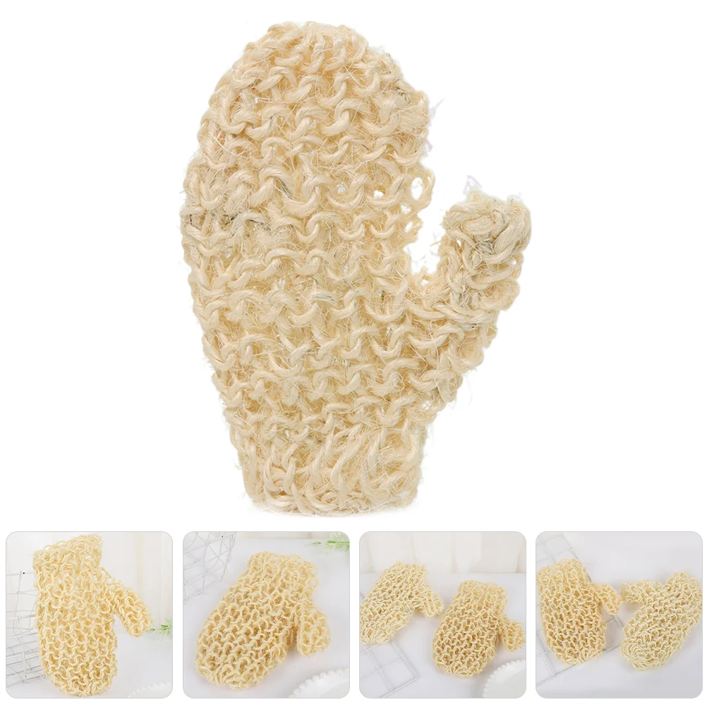 

Exfoliating Glove Sisal Bath Shower Scrubber Shower Mitten Body Exfoliator