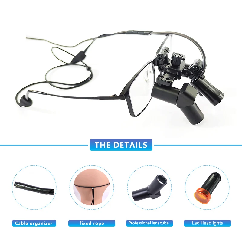 Burite New 4.5X Ergonomic Design Ergo Prism Loupes Dental ENT Surgical IPD Customized Magnifying Glasses（ERGO-4.5X)