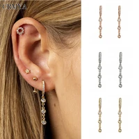 crmya vintage cubic zirconia dangle earrings for women gold silver filled hoop earrings 2022 wedding trendy jewelry wholesale