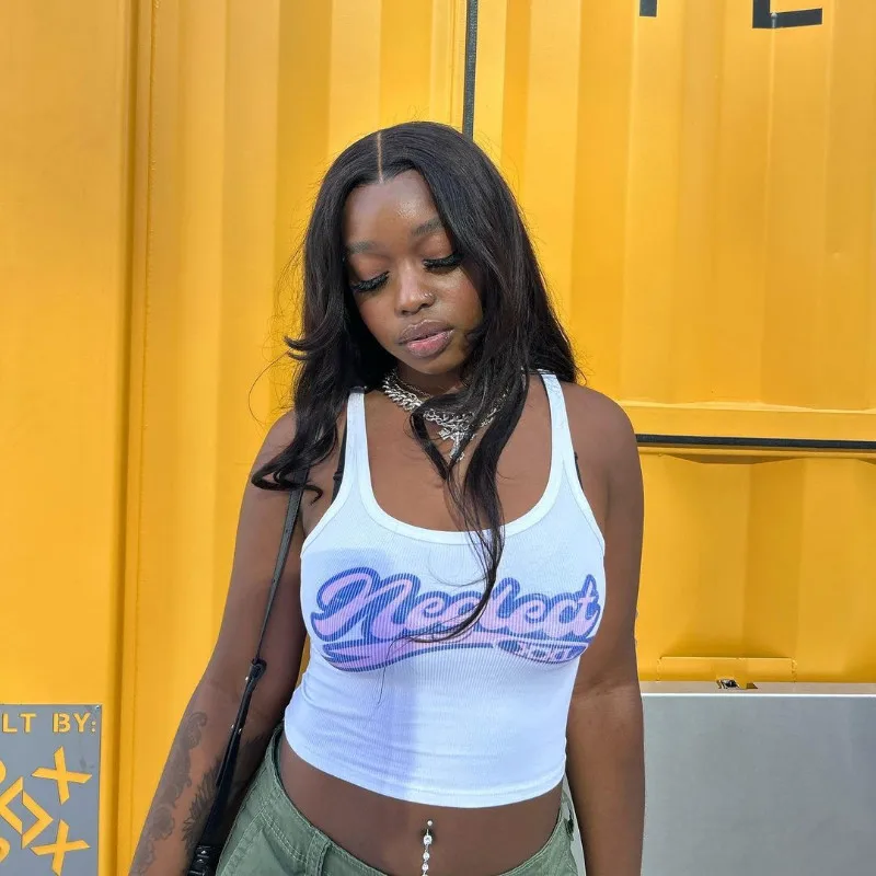 Y2k Женская одежда майка топ без рукавов сексуальный Лидер продаж индивидуальный