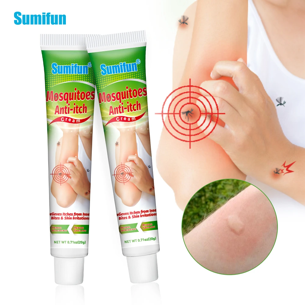 

20g Sumifun Anti-Itching Cream Mosquito Bites Ointment Antibacterial Cream Herbal Medical Plaster Baby Adult Health Skin Care