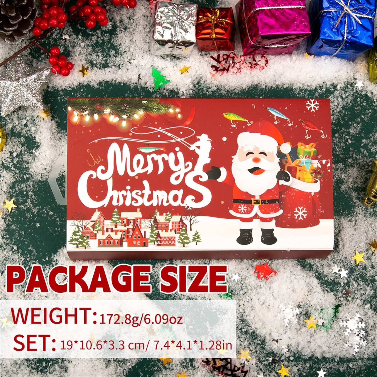 73 шт. Адвент-календарь для рыбалки обратный отсчет слепая коробка подарок