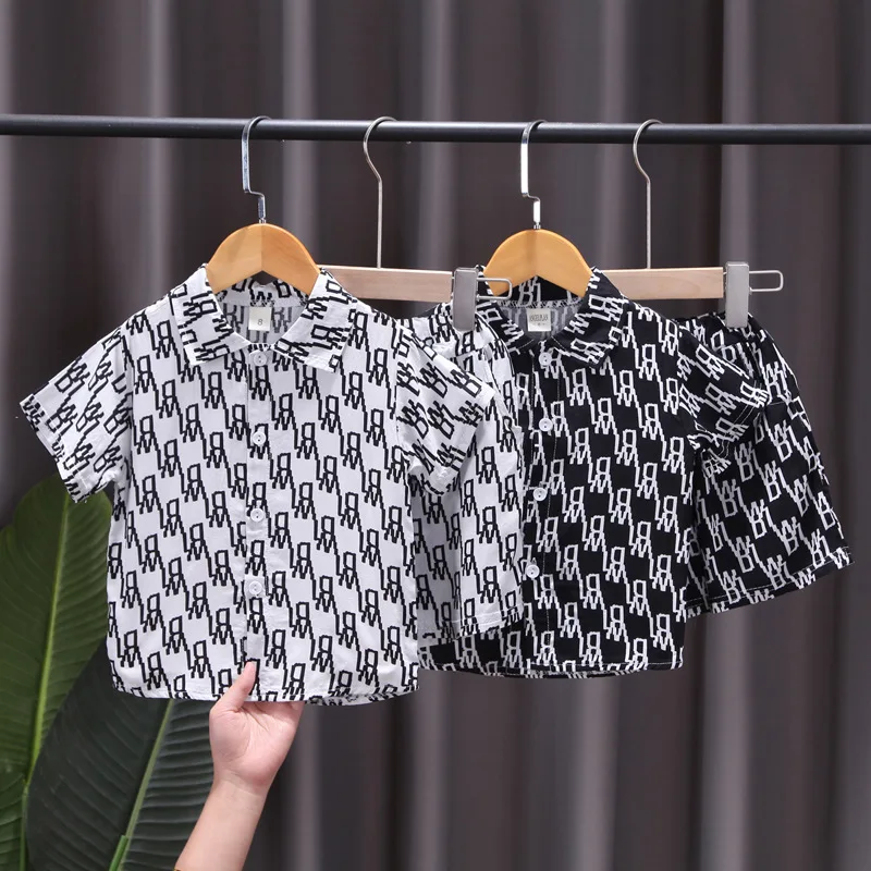 

New Baby Boys Girls Clothes Sets Fashion Summer Infant Printing Letter T-shirt+Shorts 2pc Suits Toddler Infant Children Clothing