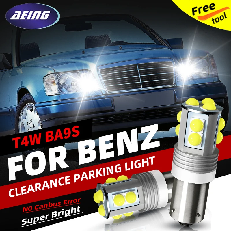 

2×T4W LED Clearance Parking Lights Bulbs BA9S No Error For Mercedes-Benz E-CLASS W124 S124 C124 A124 T-Model Coupe Convertible
