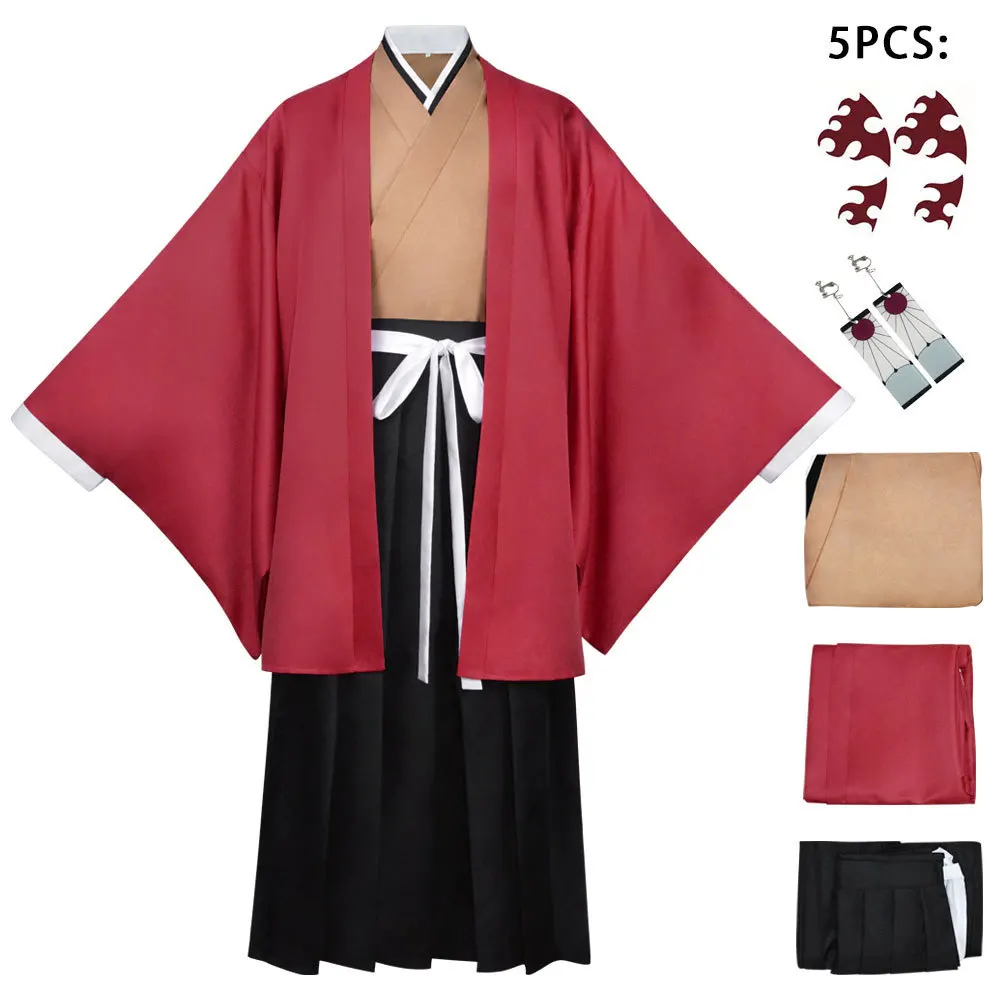 

Новинка 2023, костюм для косплея персонажа аниме Tsugikuni Yoriichi, кимоно для взрослых, карнавальный костюм для косплея на Хэллоуин