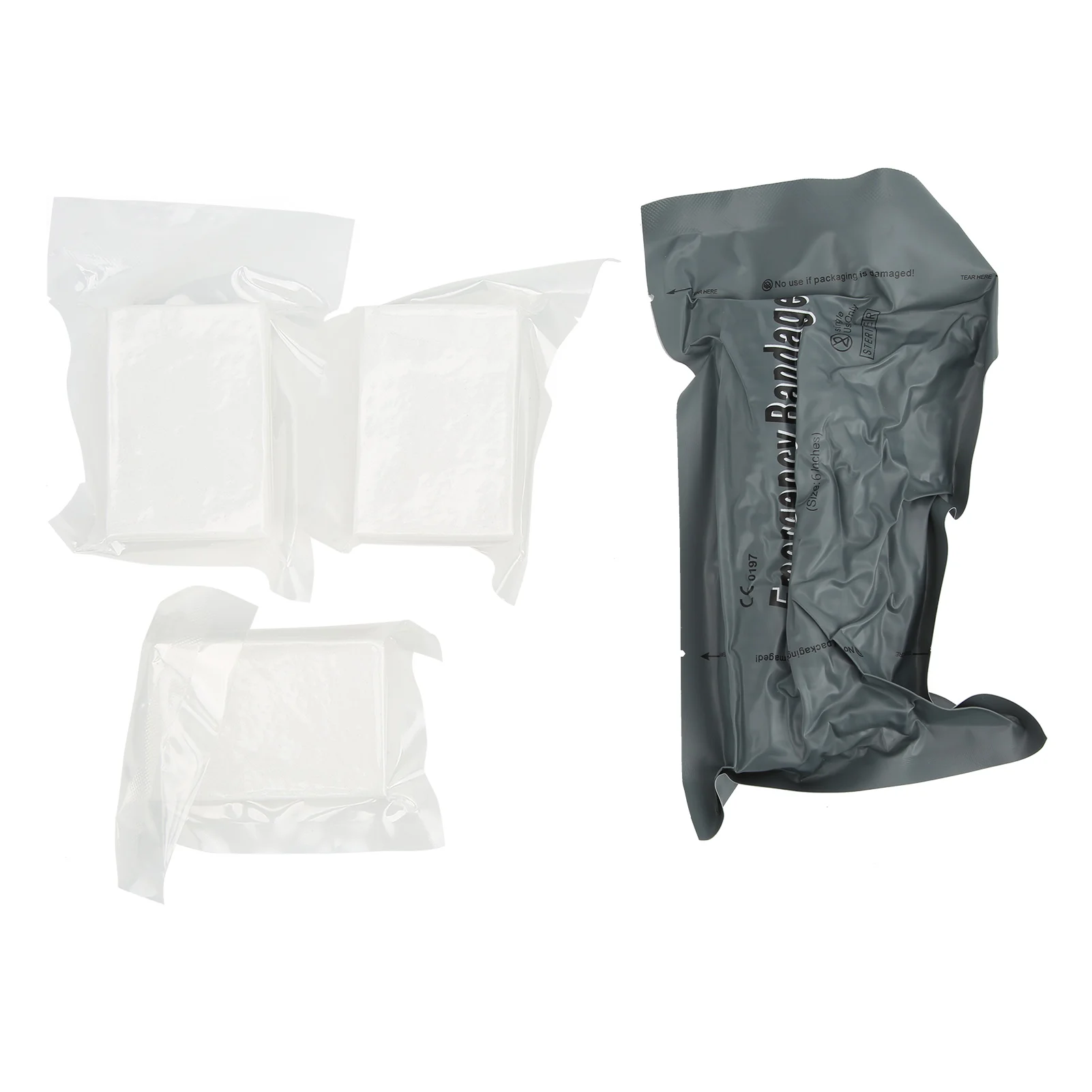 

4PCS/Set Israeli Bandage Compression Curve Gauze Piece High Elasticity Emergency Bandage Kit L