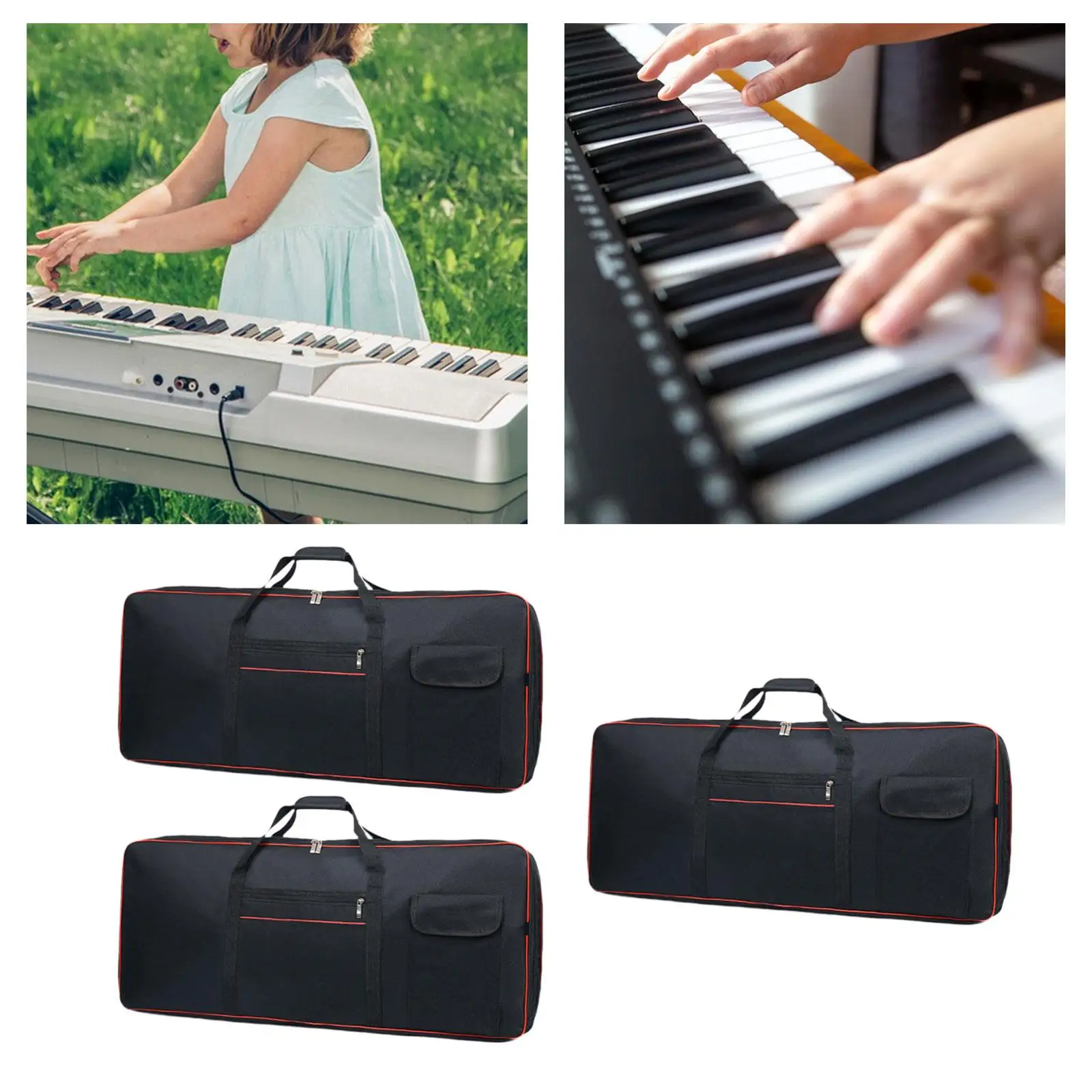Сумка для переноски 61-клавишной клавиатуры Портативная многофункциональная
