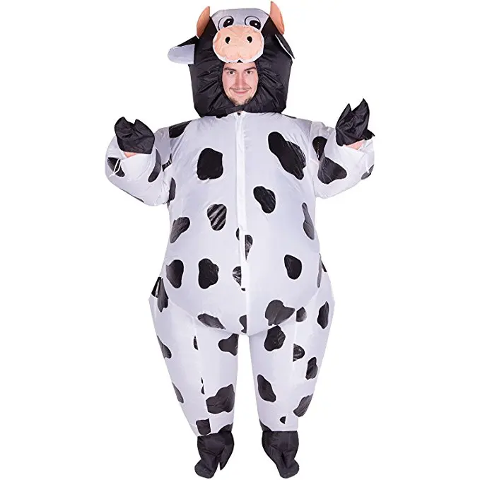 

Животное косплей надувной костюм коровы Хэллоуин вечевечерние НКА взрослый необычный надувной костюм