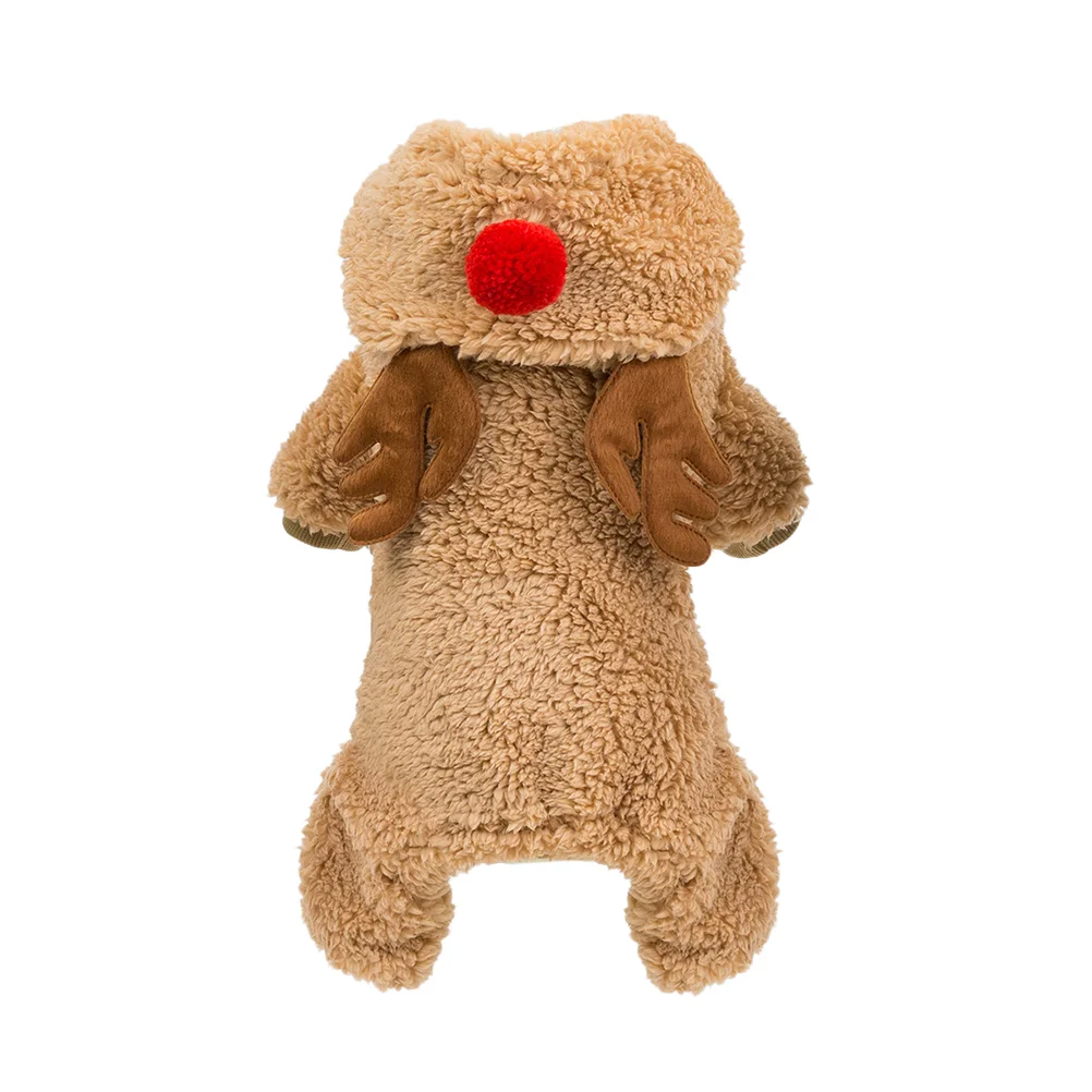 

Christmas Deer Clothes Winter Costume Small Clothes Warm Clothes Christmas Accessories ( Brown, )