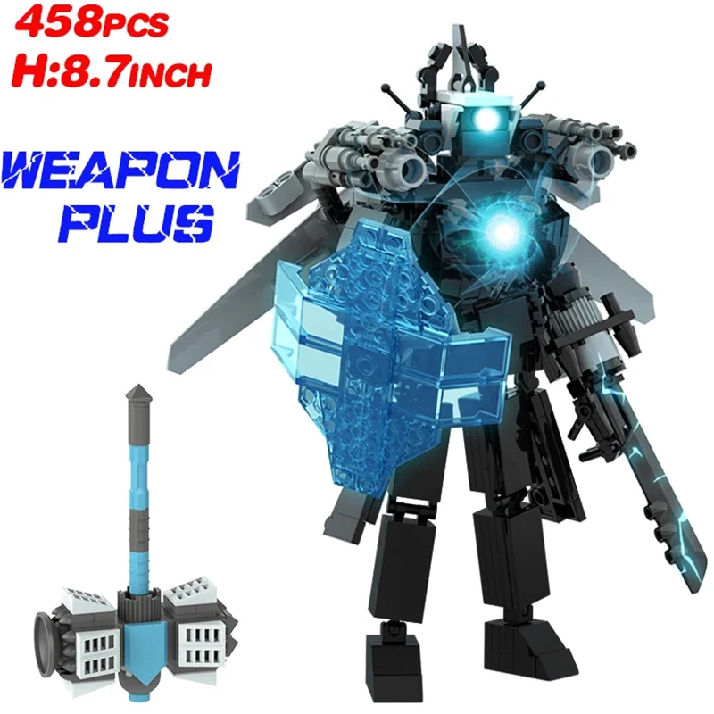 Skibidi строительные блоки игрушки-оператор/титан/часовой король анимационные