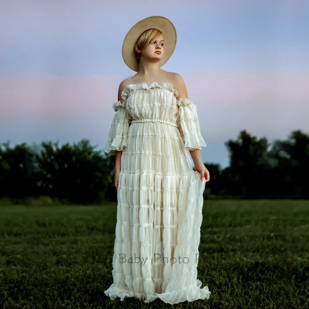 Плиссированные шифоновые платья в стиле бохо для беременных сексуальное платье