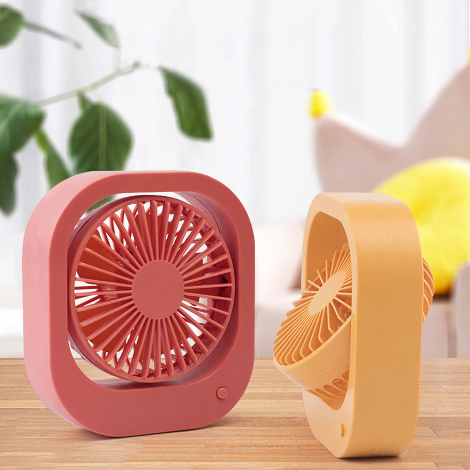 

USB Desk Fan Portable Desktop Table Fan With 2 Speed 180 Rotation Adjustable Strong Wind Quiet Mini Fan For Office Household