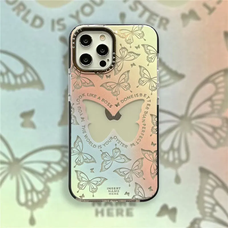 

Butterfly Gradient Phone Case Cover for IPhone 11 12 13 14 Pro Max Case for IPhone 14 Pro Max