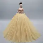 Элегантное свадебное платье цвета хаки 11,5 дюйма с открытыми плечами, одежда для Барби, наряд принцессы Vestido 16, аксессуары для кукол BJD, детская игрушка