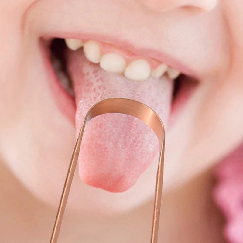 

1PC Copper Tongue Scraper Cleaner Scraper Men Women Soft Toothbrush Dental Personal Oral Hygiene Care Tongue Scraper Health Care