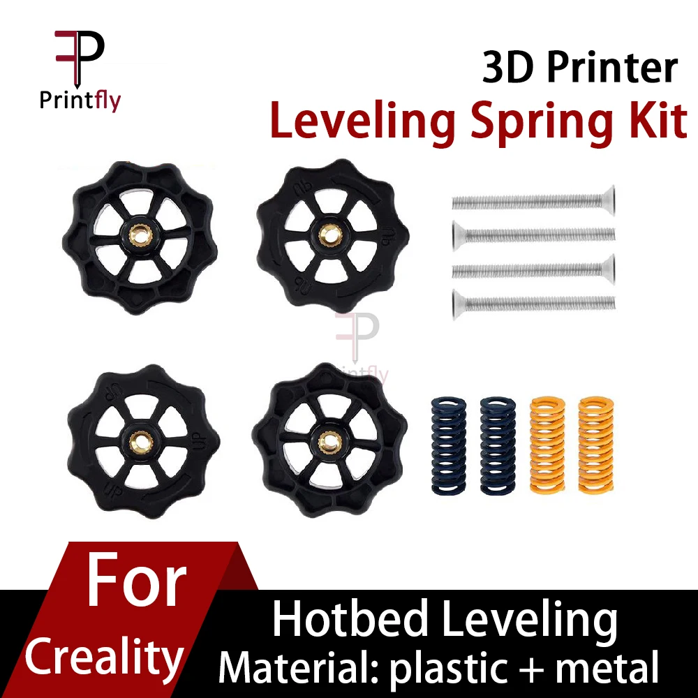 

Детали для 3D-принтера Printfly M4 * 40, комплект пружин с винтом и гайкой для CR10 Ender3 Mk2/Mk3 Um2 Prusa I3 Hotbed