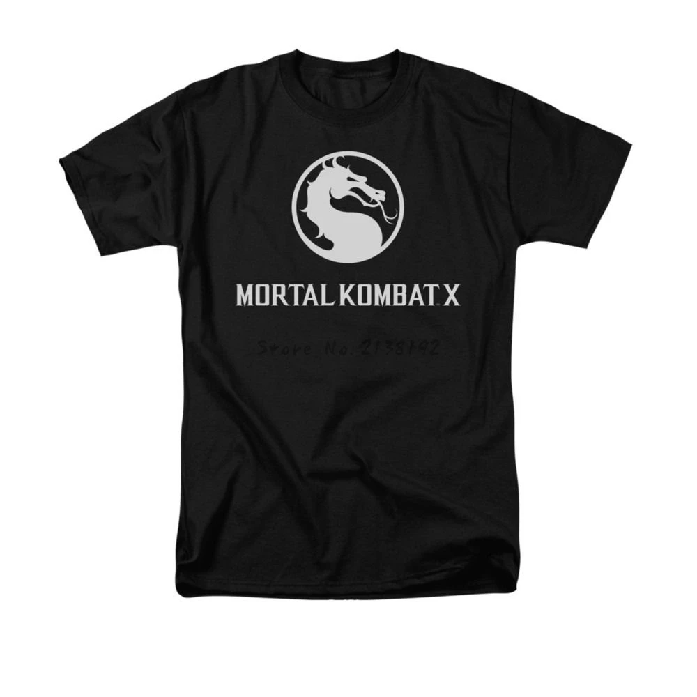 

Mortal Kombat X Dragon Game Logo Licensed Adult Shirt S-3XL men's top tees