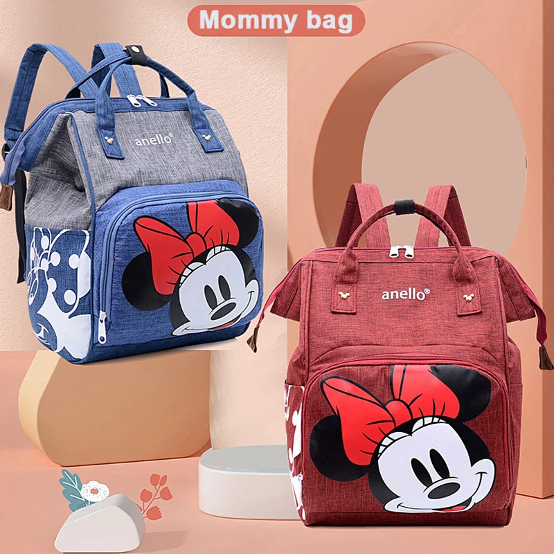 

Mommy Maternity Bag Disney Mickey Mouse Diaper Waterproof Backpack Storage Bag Large Capacity Baby Stroller Fashion Travel Bag