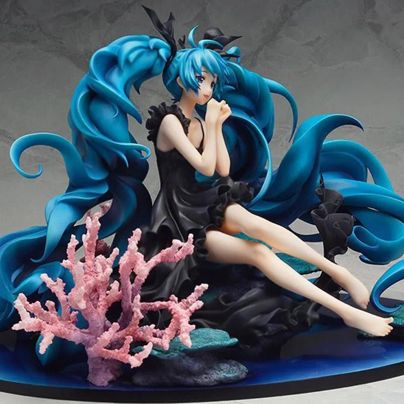 Хацунэ Мику Фигма Глубокоморская Девочка Экшн-фигурка Версия "Снежная Звезда" С множеством аксессуаров Певица, украшение для комнаты, детский подарок, игрушки.