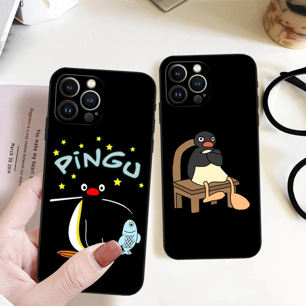 Чехол для телефона PinguS PenguinS iphone 13 11 15 Pro Max 14 12 16 Xs Mini Xr X 7 8 Plus Shell Coque