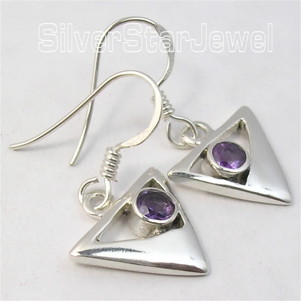 

Many Color Semi-precious Stone Classic STYLE Dangle Earrings 1.1"