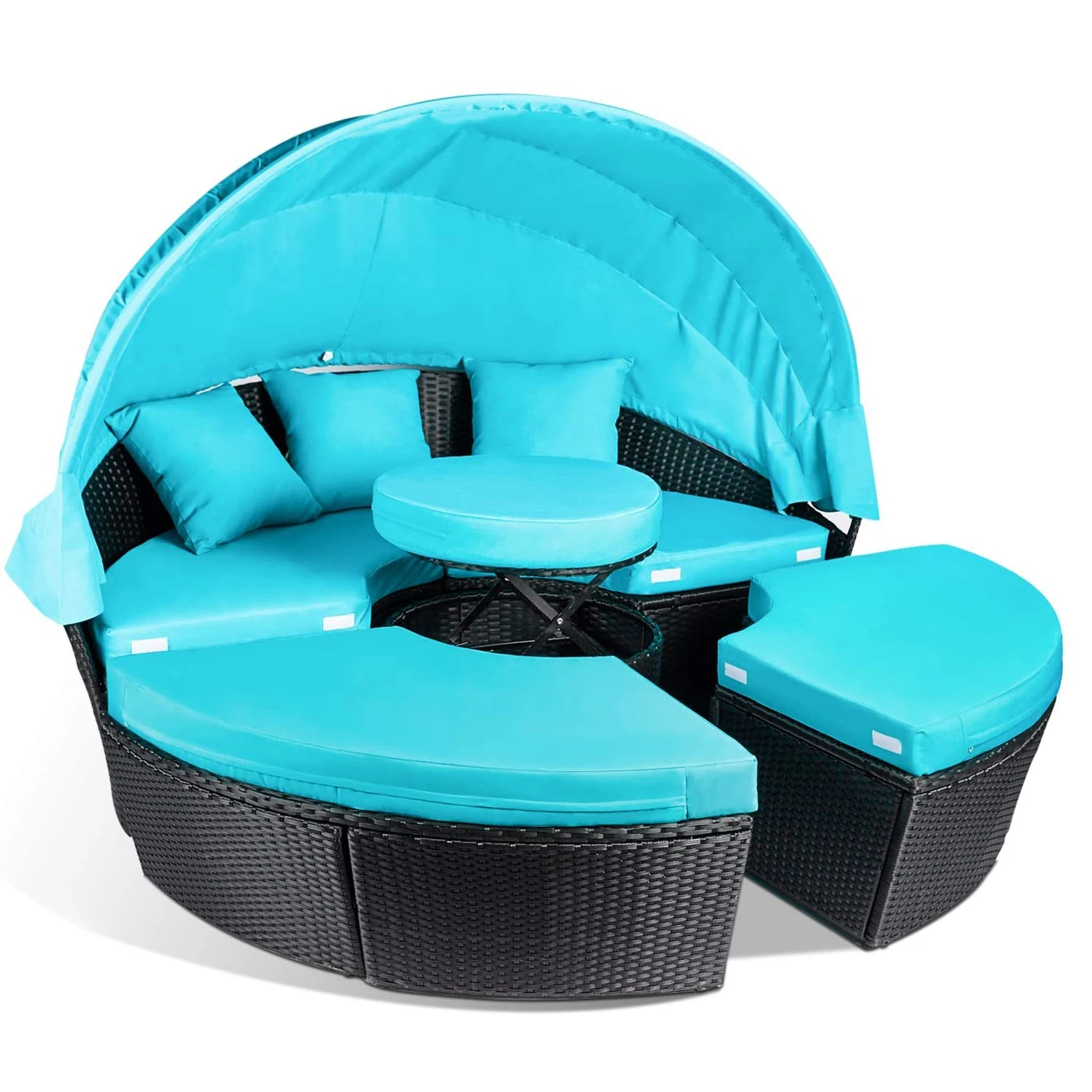 

USA STOCK Beach Chairs Sun Oval Pool Beds Outdoor Waterproof