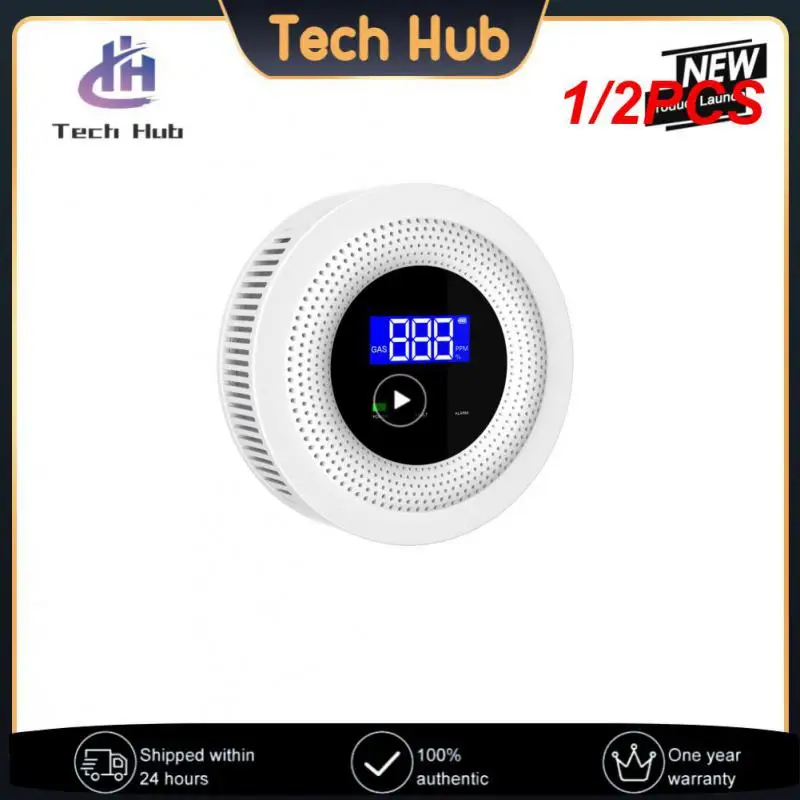 

1/2PCS Tuya WiFi Natural Gas Leakage Detector 433MHz Wireless Combustible Gas Leak Sensor Home Kitchen Security Alarm Smart Life