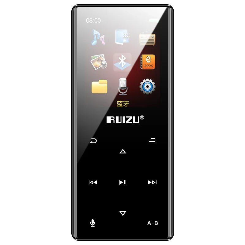 RUIZU D29 Support Bluetooth MP3 Music Player Built in Speake HiFi Portable Walkman With Radio FM Record E-Book leitor de mp3