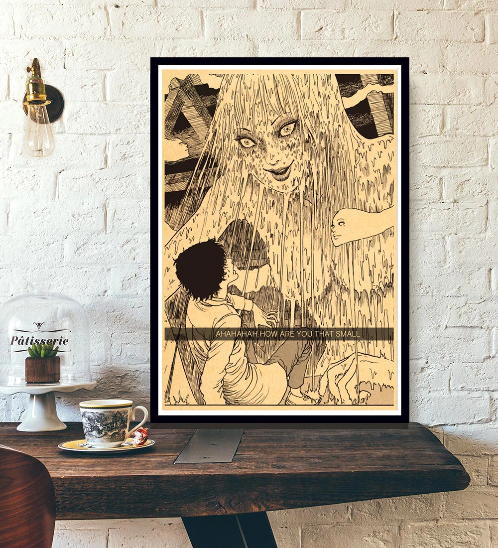 Винтажный аниме постер японская манга дзюндзи Ито Томи Ретро постеры холст