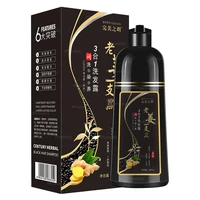 herbal 500ml natural plant conditioning hair dye black shampoo fast dye white grey hair removal dye coloring black hair