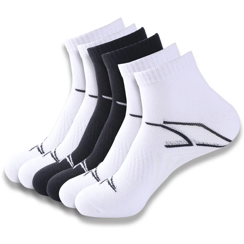 6Pairs Spring Summer New Terry Socks for Running Professional Sports Socks Quick-Dry Outdoor Basketball Sock Short Big Size EU50