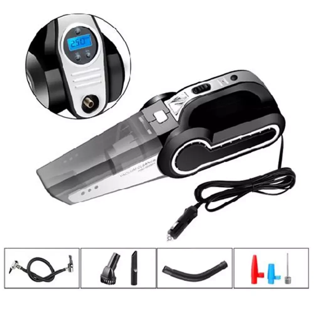 

NEW2023 Multifunction Wireless Handheld Car Vacuum Cleaner Inflator With Digital Display Portable Car Dual Use Car Auto Inflata