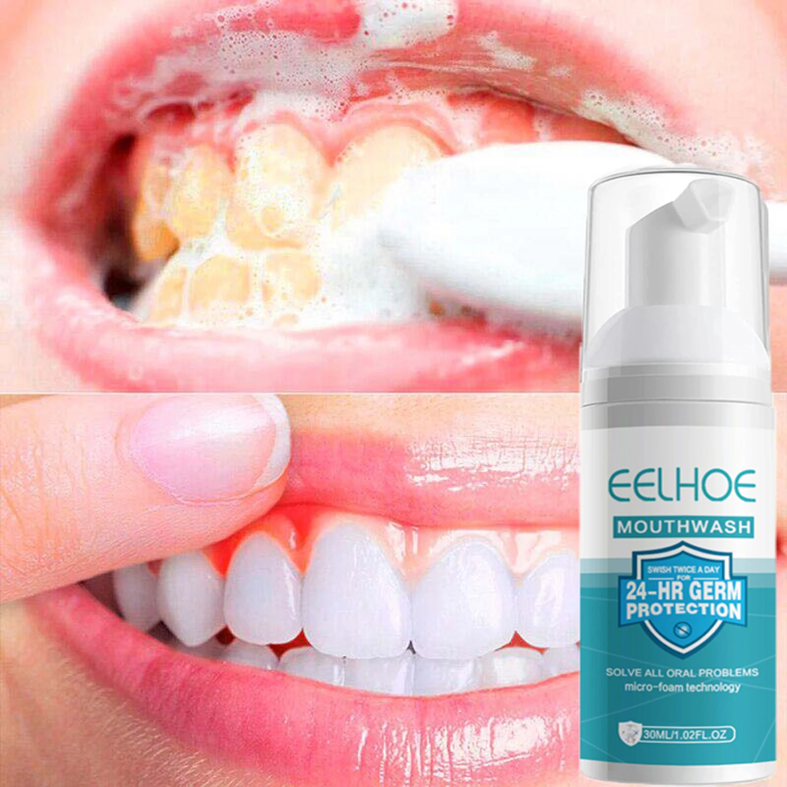 Teeth Whitening Mousse Toothpaste Remove Plaque Stains Cleansing Oral Hygiene Bleaching Teeth Fresh Breath Dentistry Beauty Care