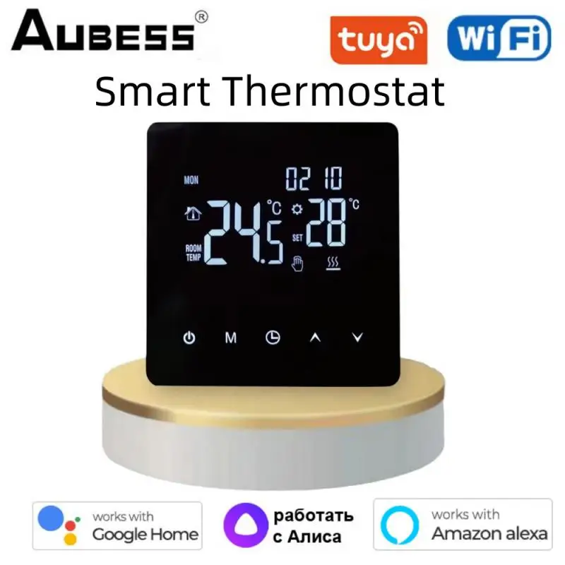 

Tuya WiFi Smart Thermostat for Electric Floor Heating Water Temperature Remote Controller LCD Touch Screen Via Alexa Google Home