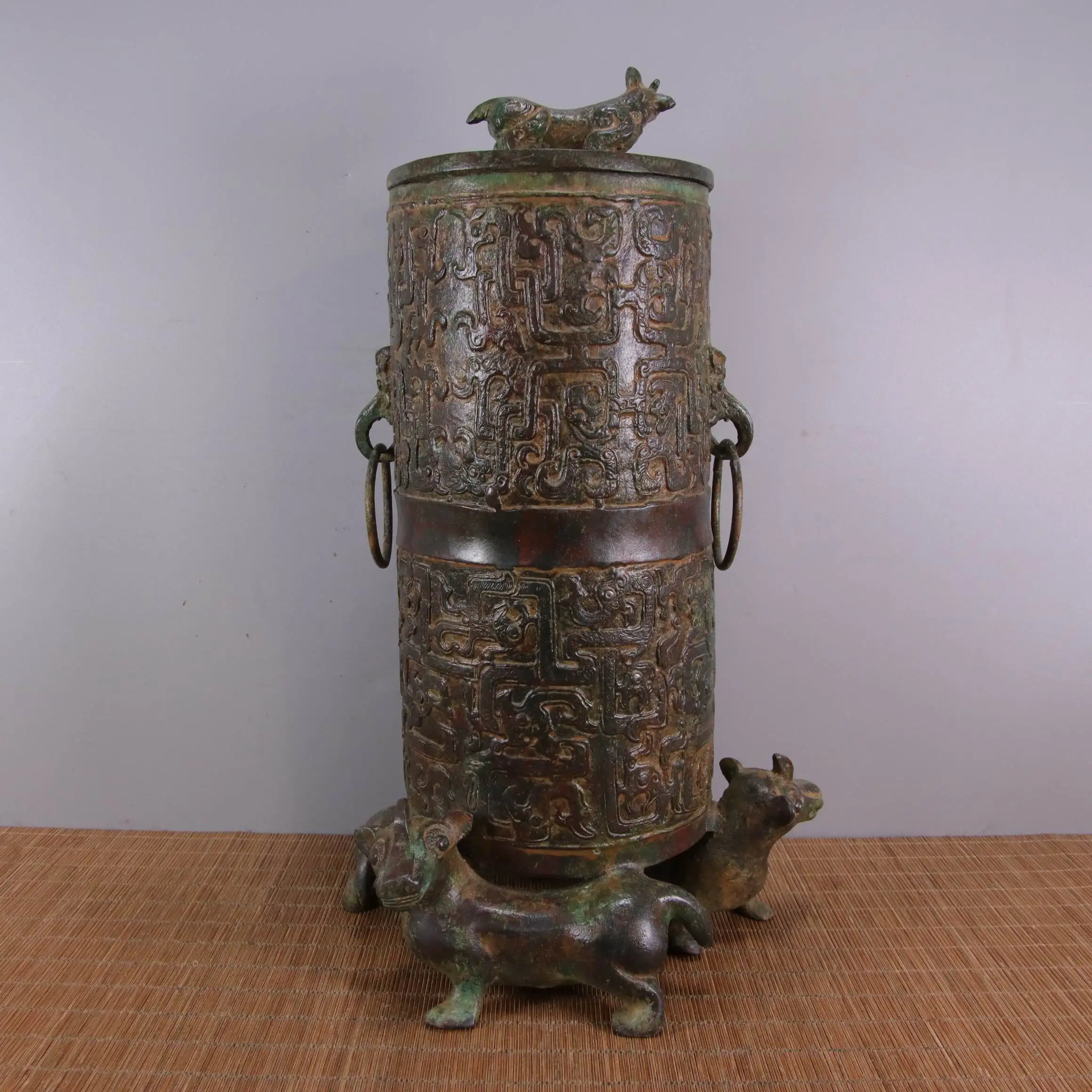 laojunlu war and han dynasty bronze three beast storage device imitation antique bronze masterpiece collection of solitary free global shipping